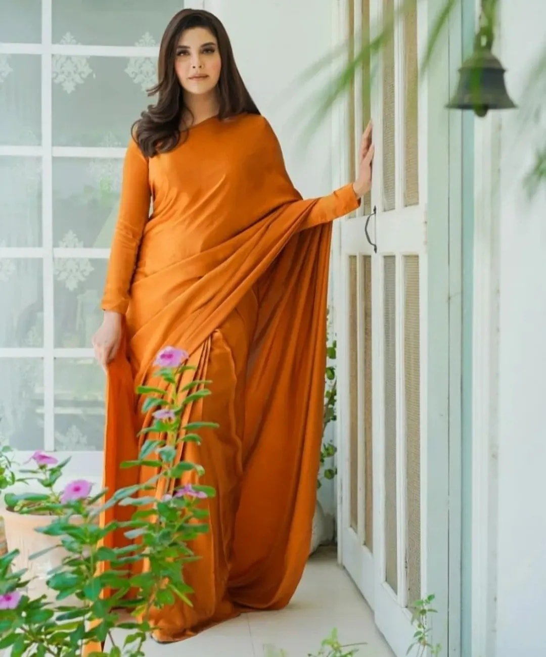 SILK Saree Orange