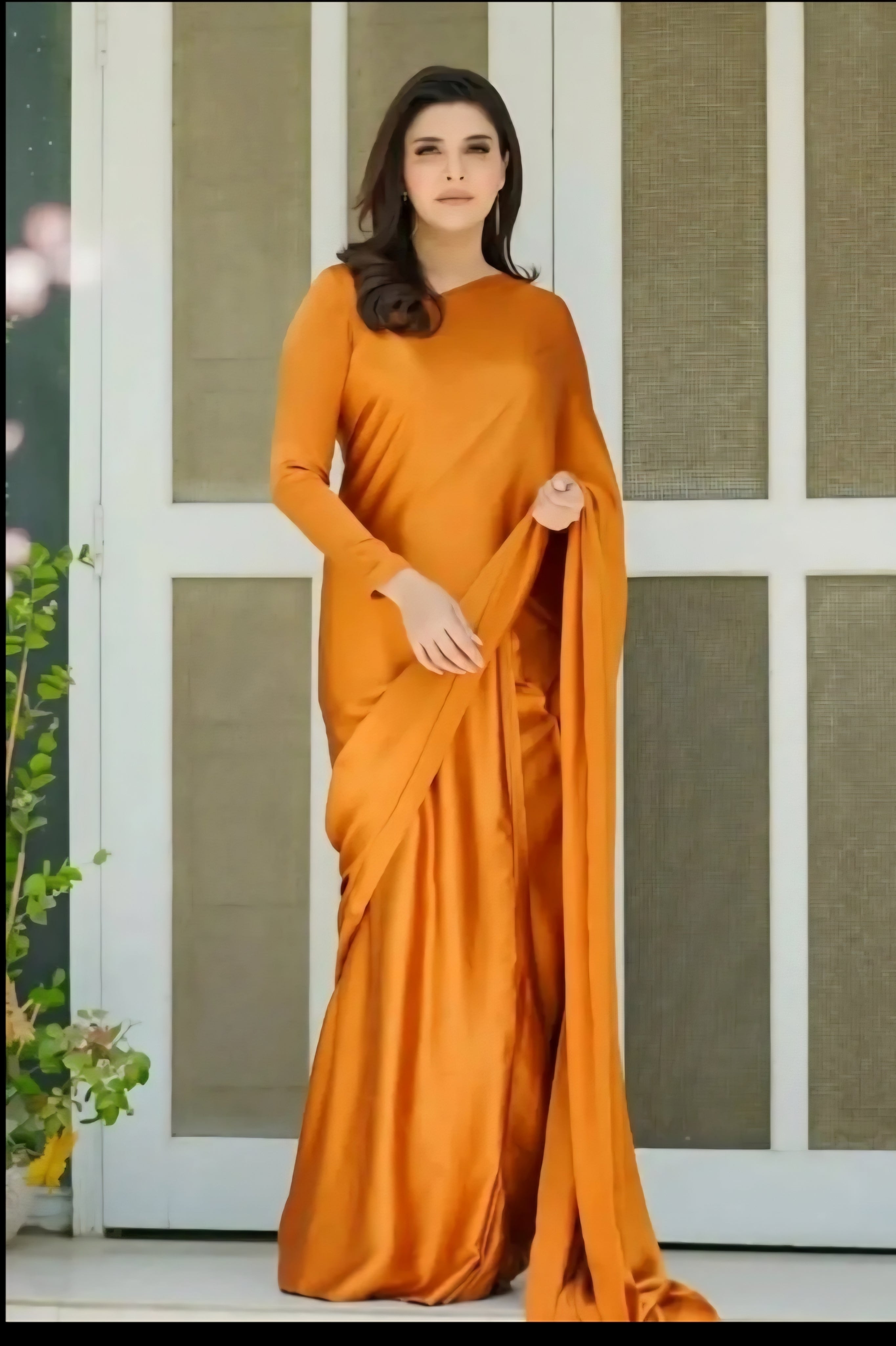 SILK Saree Orange